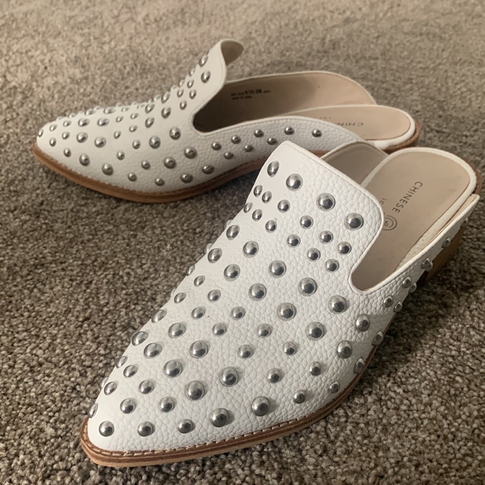 Studded white mules - Picture 2 of 5